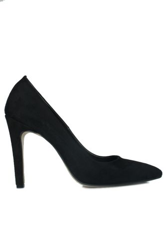 Fitbas 520207 009 Kadın Siyah Süet Büyük & Küçük Numara Stiletto