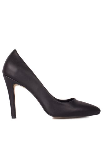 Fitbas 520207 013 Kadın Siyah Mat Büyük & Küçük Numara Stiletto