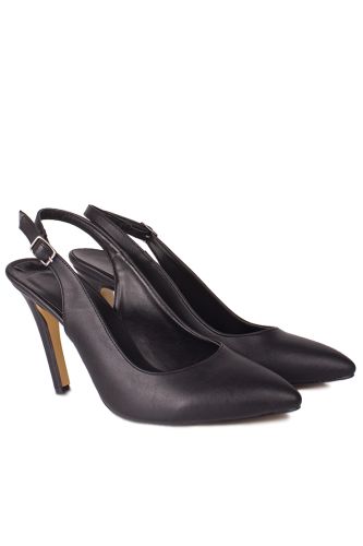 Fitbas - Fitbas 520209 014 Kadın Siyah Büyük & Küçük Numara Stiletto (1)