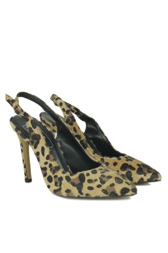 Fitbas - Fitbas 520209 999 Kadın Leopar Büyük & Küçük Numara Stiletto (1)