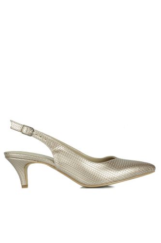 Fitbas 520301 518 Kadın Platin Büyük & Küçük Numara Stiletto