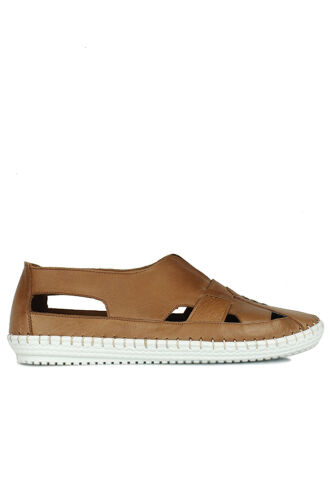 Fitbas 625045 167 Kadın Taba Deri Günlük Büyük Numara Ayakkabı - Fitbas