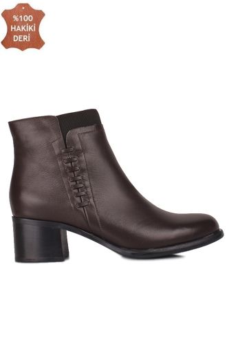 Fitbas 6767 232 Kadın Kahverengi Büyük & Küçük Numara Bot - Fitbas