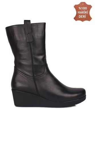 Fitbas 6979 014 Kadın Siyah Büyük & Küçük Numara Çizme - Fitbas