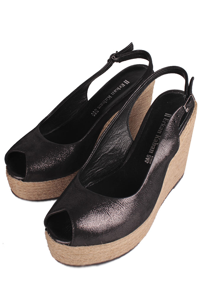 Fitbas 6978 021 Kadın Siyah Terlik Büyük & Küçük Numara Sandalet