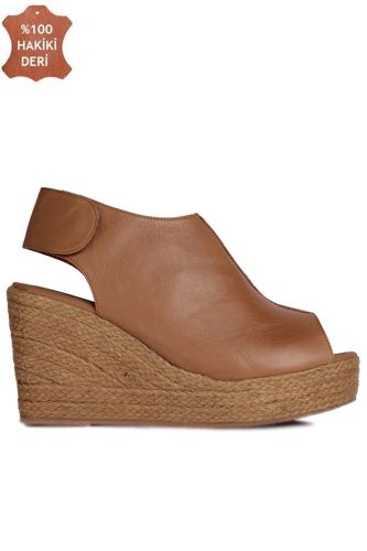 Fitbas 7051 162 Kadın Taba Terlik Büyük & Küçük Numara Terlik - Fitbas