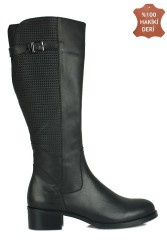 Fitbas 7120 014 Kadın Siyah Büyük & Küçük Numara Çizme - 2