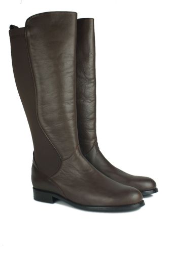 Fitbas 7160 232 Kadın Kahve Büyük & Küçük Numara Çizme - Fitbas