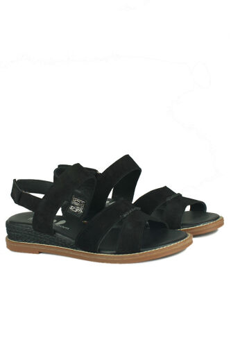 Fitbas 7193 014 Kadın Siyah Sandalet Büyük & Küçük Numara Terlik - Fitbas (1)