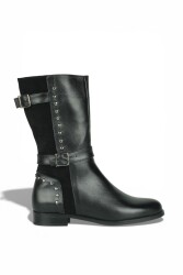 Fitbas 7346 014 Kadın Siyah Büyük & Küçük Numara Çizme - 1