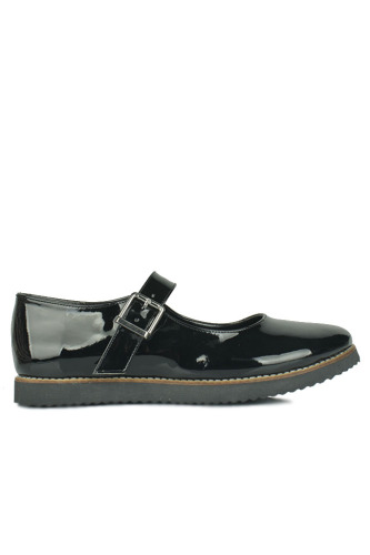 Fitbas 785309 020 Kadın Siyah Rugan Büyük & Küçük Numara Babet - Fitbas