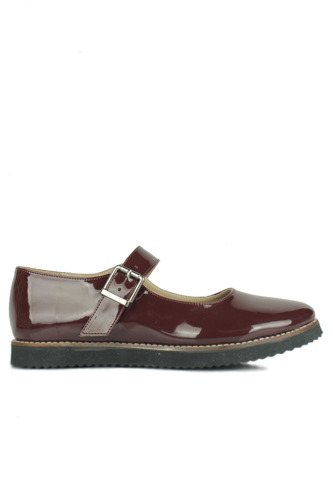 Fitbas 785309 625 Kadın Bordo Rugan Büyük & Küçük Numara Babet - Fitbas