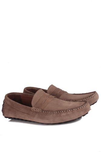 Fitbas - Fitbas 852221 329 Erkek Vizon Süet Büyük Numara Loafer (1)