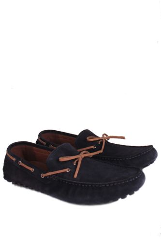 Fitbas - Fitbas 852223 429 Erkek Lacivert Süet Büyük Numara Loafer (1)