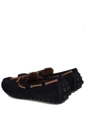 Fitbas 852223 429 Erkek Lacivert Süet Büyük Numara Loafer - Thumbnail