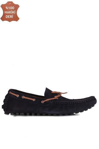 Fitbas 852223 429 Erkek Lacivert Süet Büyük Numara Loafer