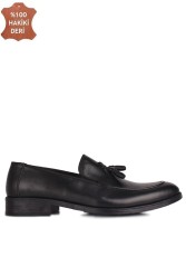 Fitbas 860012 014 Erkek Siyah Deri Klasik Ayakkabı - Thumbnail