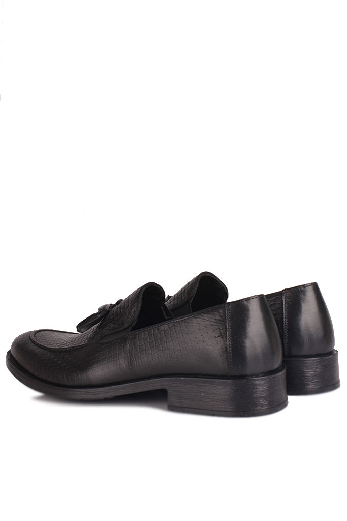 Fitbas 860012 025 Erkek Siyah Deri Klasik Ayakkabı