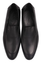 Fitbas 860013 014 Erkek Siyah Deri Klasik Ayakkabı - Thumbnail