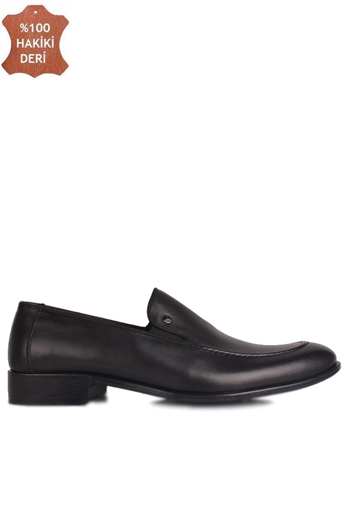 Fitbas 860013 014 Erkek Siyah Deri Klasik Ayakkabı