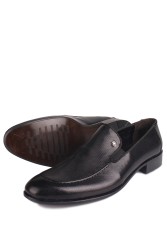 Fitbas 860013 015 Erkek Siyah Deri Klasik Ayakkabı - Thumbnail