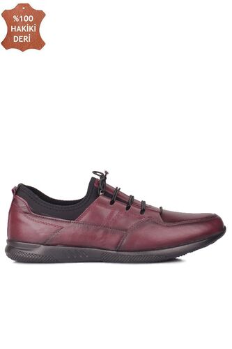 Fitbas 914101 624 Erkek Bordo Deri Büyük Numara Ayakkabı