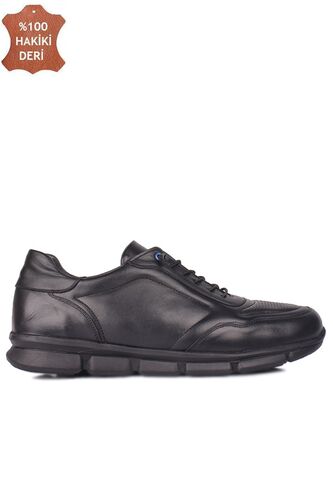 Fitbas 914103 014 Erkek Siyah Deri Büyük Numara Ayakkabı - Fitbas