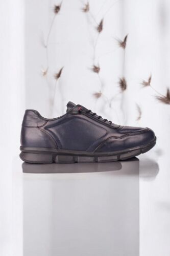 Fitbas 914103 424 Erkek Lacivert Deri Büyük Numara Ayakkabı - Fitbas (1)