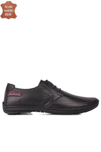 Fitbas 914376 014 Erkek Siyah Deri Büyük Numara Ayakkabı - Fitbas