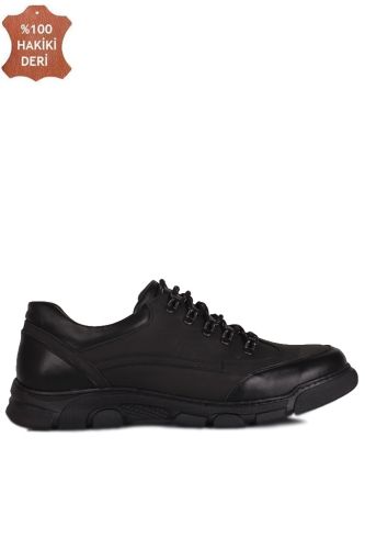 Fitbas 914311 014 Erkek Siyah Deri Büyük Numara Ayakkabı - Fitbas