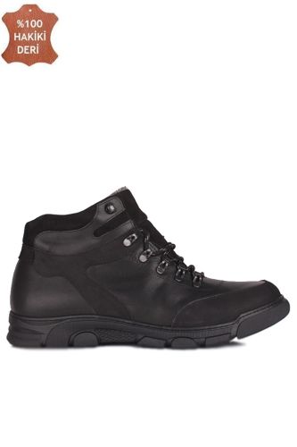 Fitbas 914407 014 Erkek Siyah Deri Büyük Numara Bot - Fitbas