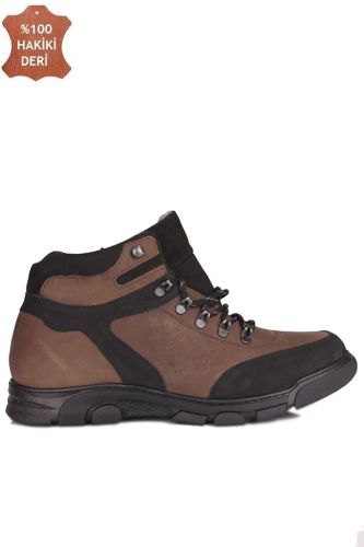 Fitbas 914407 242 Erkek Kum Siyah Deri Büyük Numara Bot - Fitbas