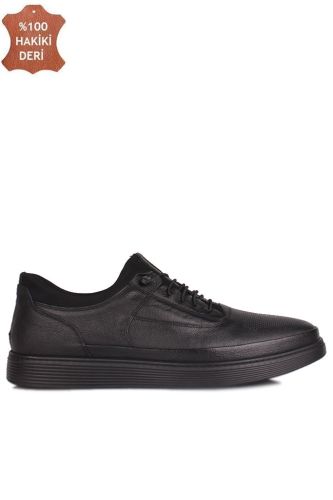 Fitbas 914509 014 Erkek Siyah Deri Büyük Numara Ayakkabı - Fitbas