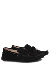 Kalahari 352921 008 Erkek Siyah Süet Büyük Numara Loafer - Thumbnail