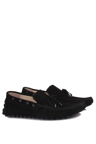 Kalahari - Kalahari 352921 008 Erkek Siyah Süet Büyük Numara Loafer (1)