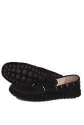 Kalahari 352921 008 Erkek Siyah Süet Büyük Numara Loafer - Thumbnail