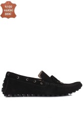 Kalahari 352921 008 Erkek Siyah Süet Büyük Numara Loafer - 1