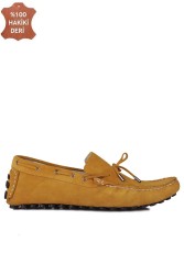 Kalahari 352921 122 Erkek Sarı Süet Büyük Numara Loafer - 1