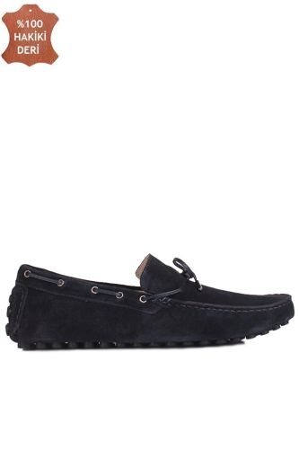 Kalahari 352921 427 Erkek Lacivert Süet Büyük Numara Loafer