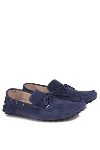Kalahari - Kalahari 352921 428 Erkek Lacivert Süet Büyük Numara Loafer (1)