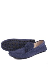 Kalahari 352921 428 Erkek Lacivert Süet Büyük Numara Loafer - Thumbnail