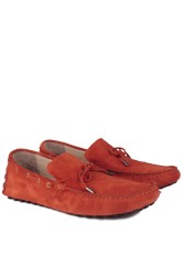 Kalahari 352921 534 Erkek Turuncu Süet Büyük Numara Loafer - Thumbnail