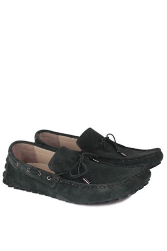 Kalahari - Kalahari 352921 677 Erkek Yeşil Süet Büyük Numara Loafer (1)