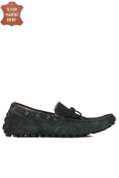 Kalahari 352921 677 Erkek Yeşil Süet Büyük Numara Loafer - 1