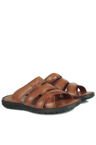 Fitbas - Kalahari 850179 167 Men Taba Khakiki Genuine Leather Sandal (1)