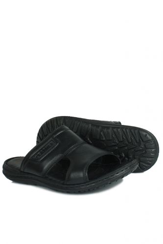 Fitbas - Kalahari 850182 014 Men Black Khakiki Genuine Leather Sandal (1)