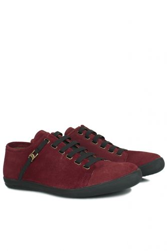Fitbas - Fitbas 850660 627 Erkek Bordo Süet Büyük Numara Loafer (1)