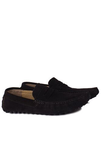 Fitbas - Fitbas 852221 008 Erkek Siyah Süet Büyük Numara Loafer (1)