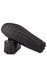 Fitbas 852223 014 Erkek Siyah Deri Büyük Numara Loafer - Thumbnail