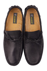 Fitbas 852223 014 Erkek Siyah Deri Büyük Numara Loafer - Thumbnail